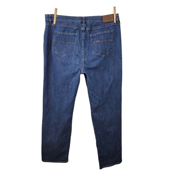 Ralph Lauren Jeans Size 16 16W Denim Boot Cut Medium Wash Womens Pants high Rise - Picture 3 of 5